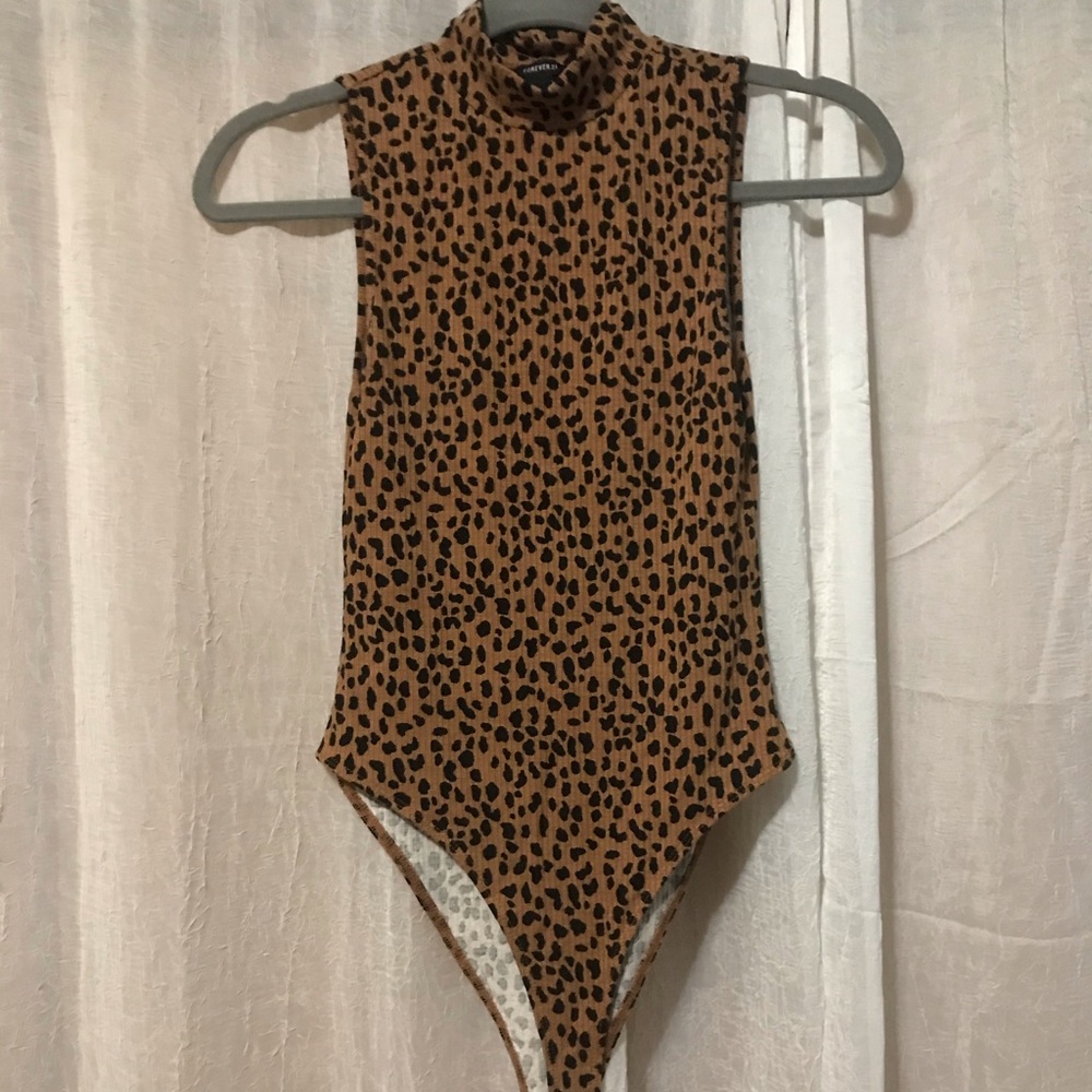 High neck Speckled body suit